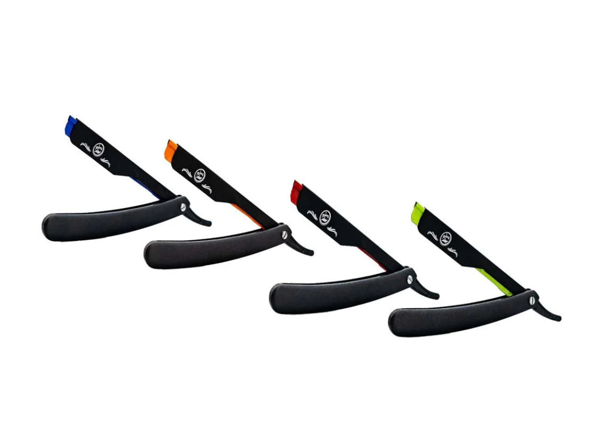 Rolda Classic Matte Black Straight Razor Blade Holder