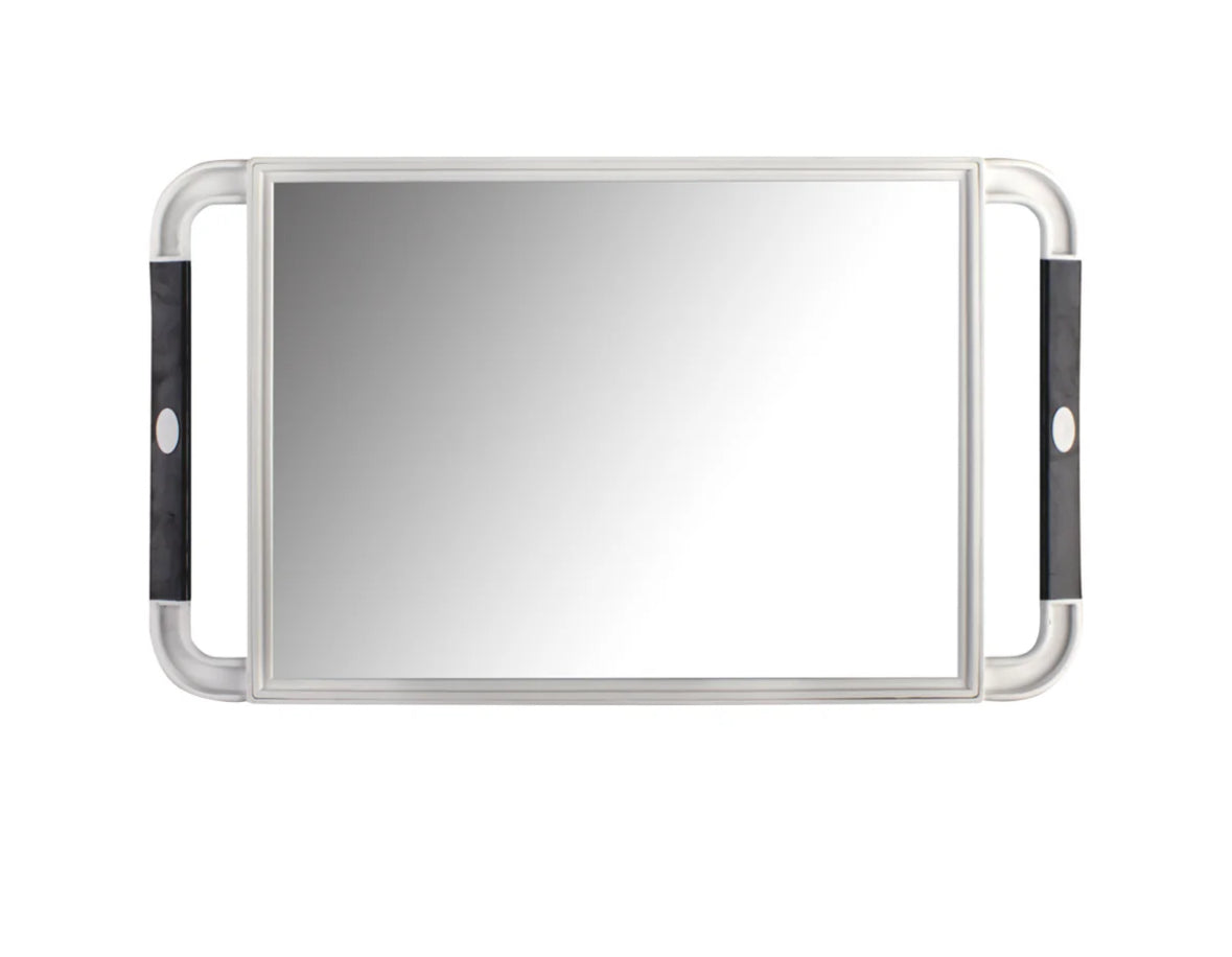 JRL Large Handled Mirror White