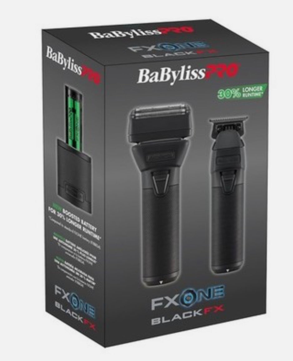BaBylissPRO FXONE BlackFX Limited Edition Trimmer and Foil Shaver (battery included)