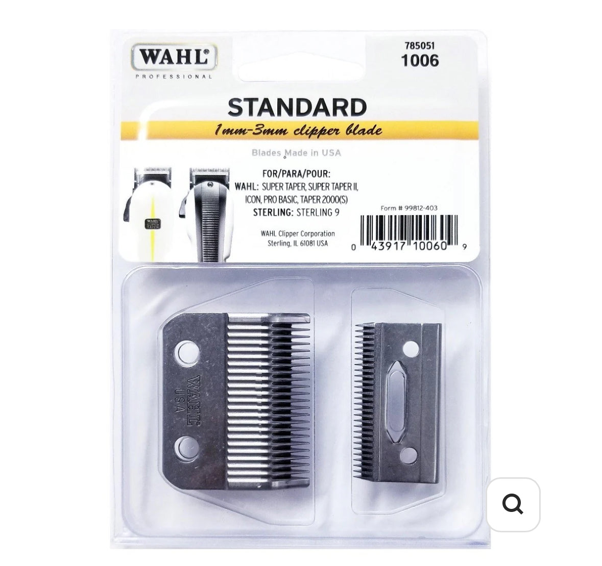 Wahl Professional Standard Blade 1mm-3mm