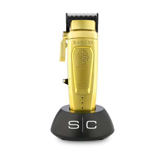StyleCraft Saber 2.0 Cordless Modular Clipper w/ High-Torque Digital Brushless Motor Gold