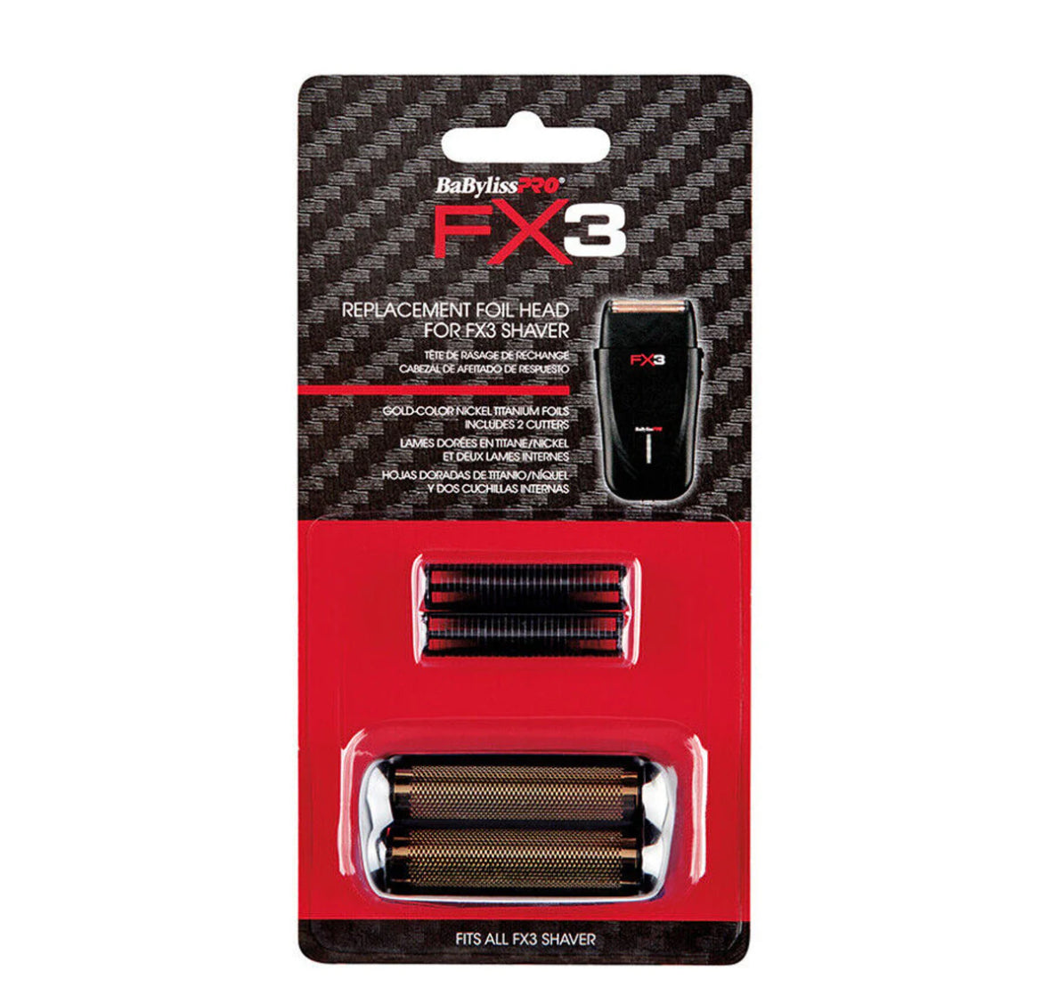 BaByliss FX3 Black Shaver Replacement Foil and Cutter