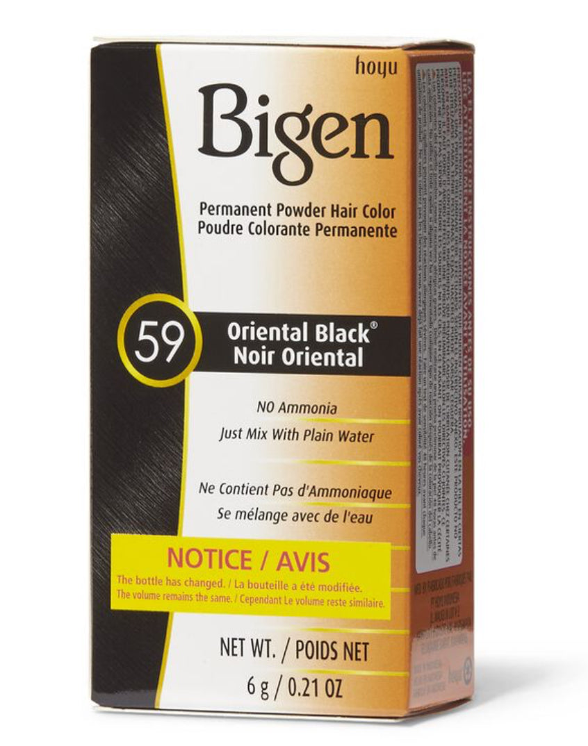 Bigen Oriental Black Permanent Powder Hair Color (59)