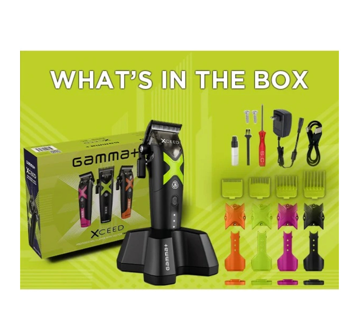 Gamma+ XCEED Professional IN2 Vector Motor Cordless Clipper