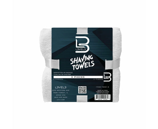 Level 3 Shaving Towel White