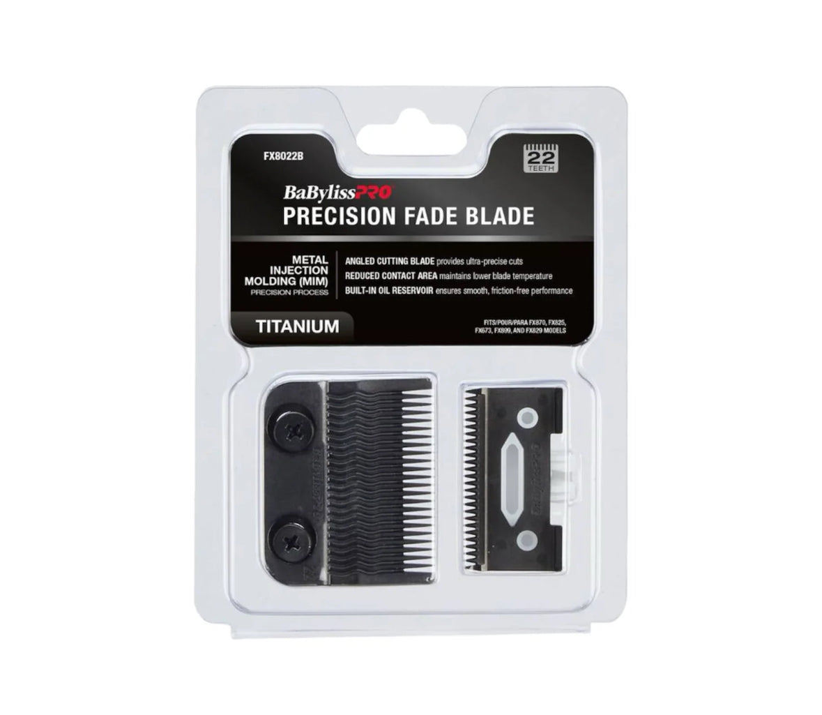 BabylissPro Black Titanium Metal-Injection Molded Precision Fade Blade