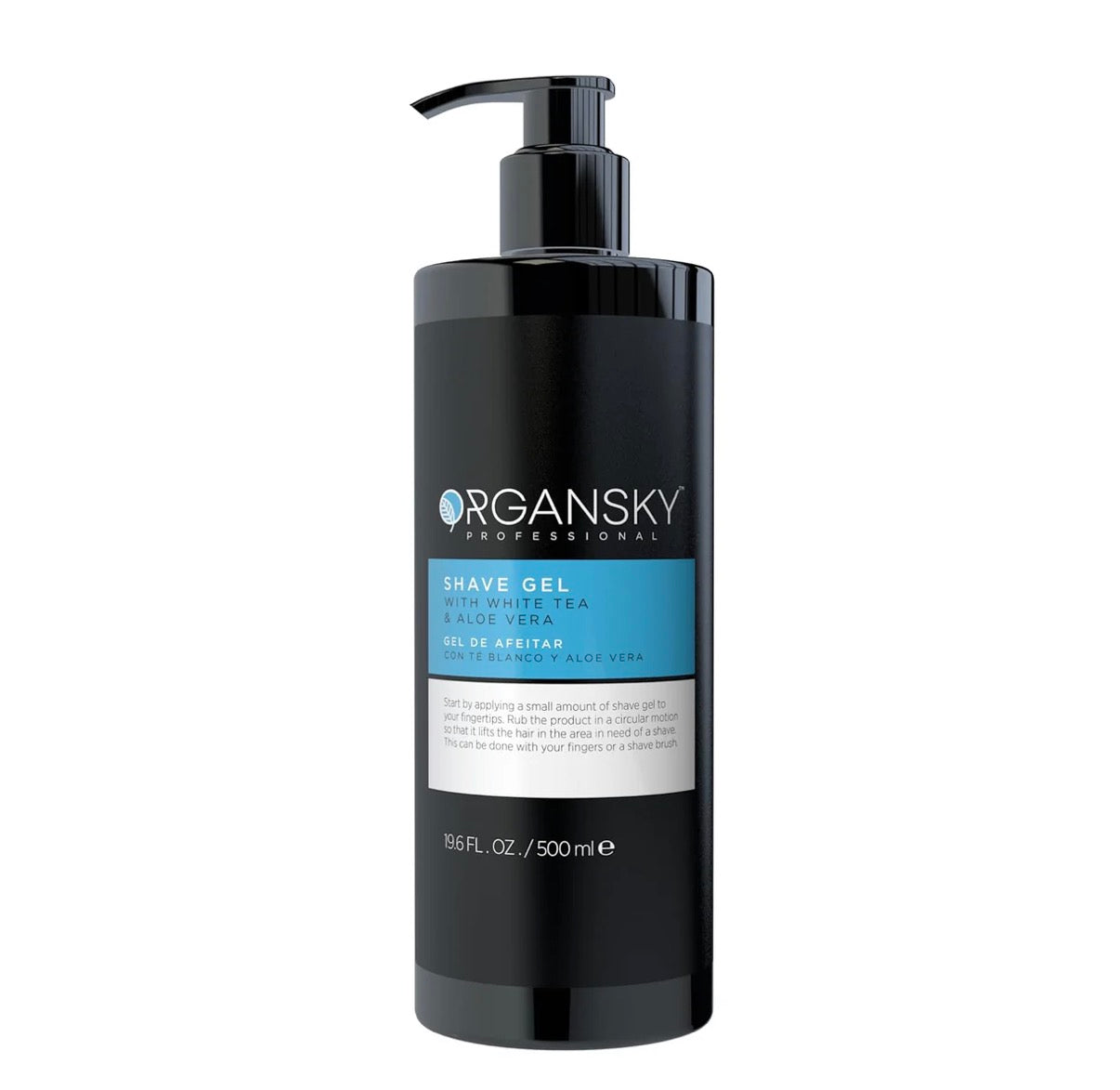 Organski Professional Clear Glide Shaving Gel with White tea & Aloe Vera