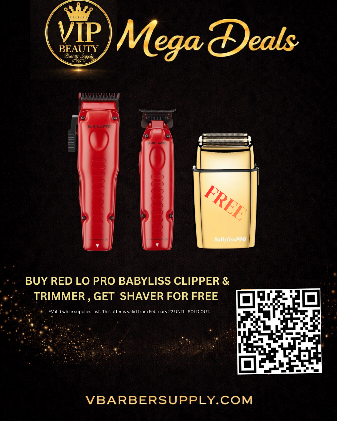 VIP MEGA DEALS ! BABYLISS FX ONE LO PRO CLIPPER RED + Free GOLD FX SHAVER + BABYLISS LO PRO FX ONE RED TRIMMER