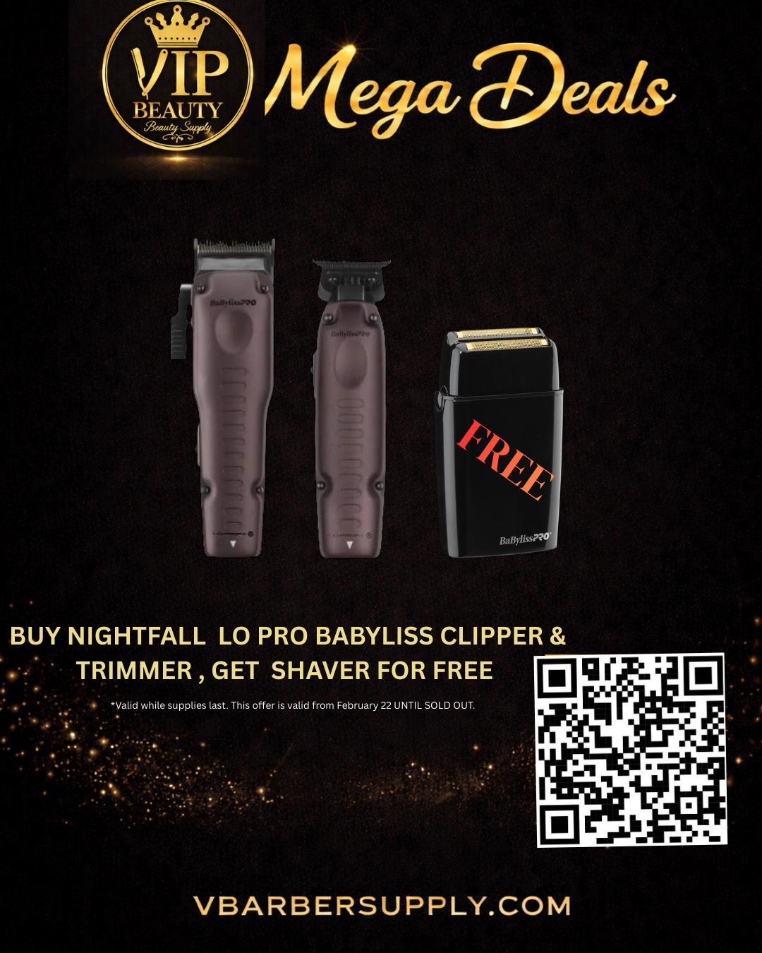 VIP MEGA DEALS ! BABYLISS FX ONE LO PRO CLIPPER NIGHTFALL + Free BLACK FX SHAVER + BABYLISS LO PRO FX ONE NIGHTFALL TRIMMER