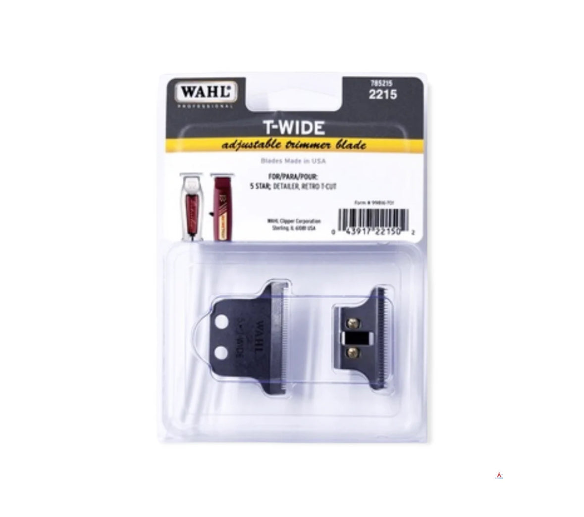 Wahl T-Wide Detailer blade corded and cordless