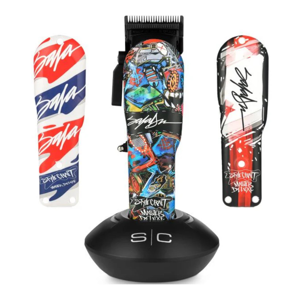 Stylecraft REBEL X King Saladeen Limited Edition Professional Modular Cordless Clipper with Super-Toque Motor (echo blade)