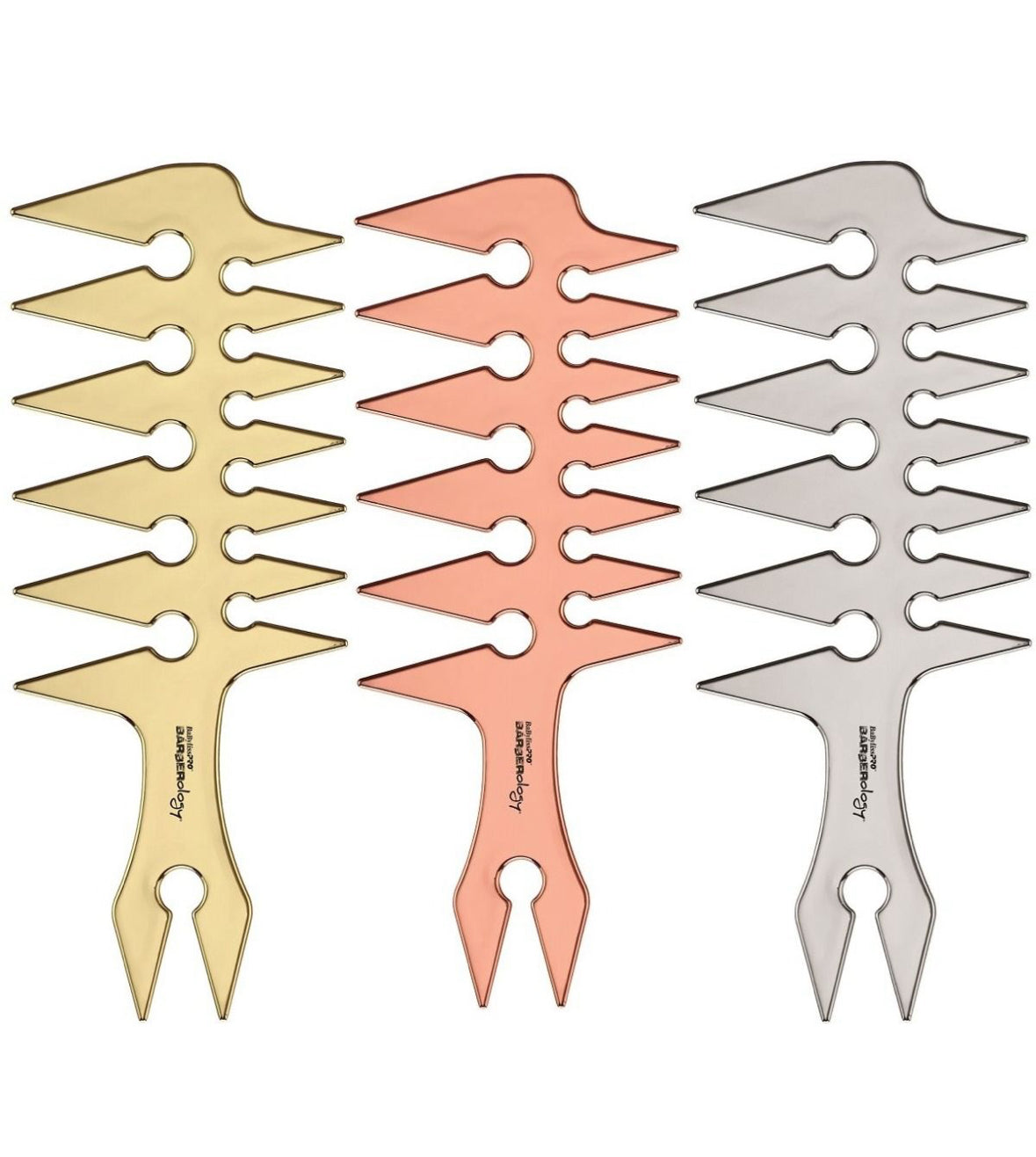 BabylissPro Barberology 3-IN-1 Styling Combs 9"