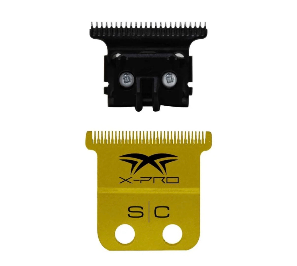 StyleCraft Fixed X-PRO Precision Gold Titanium Replacement Trimmer Blade w/ Black Diamond Carbon DLC Deep Tooth Cutter Set