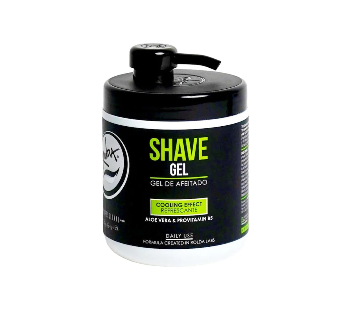 Rolda Shave Gel Cooling Effect w/ Aloe Vera & Provitamin B5 (17.63oz/500g)