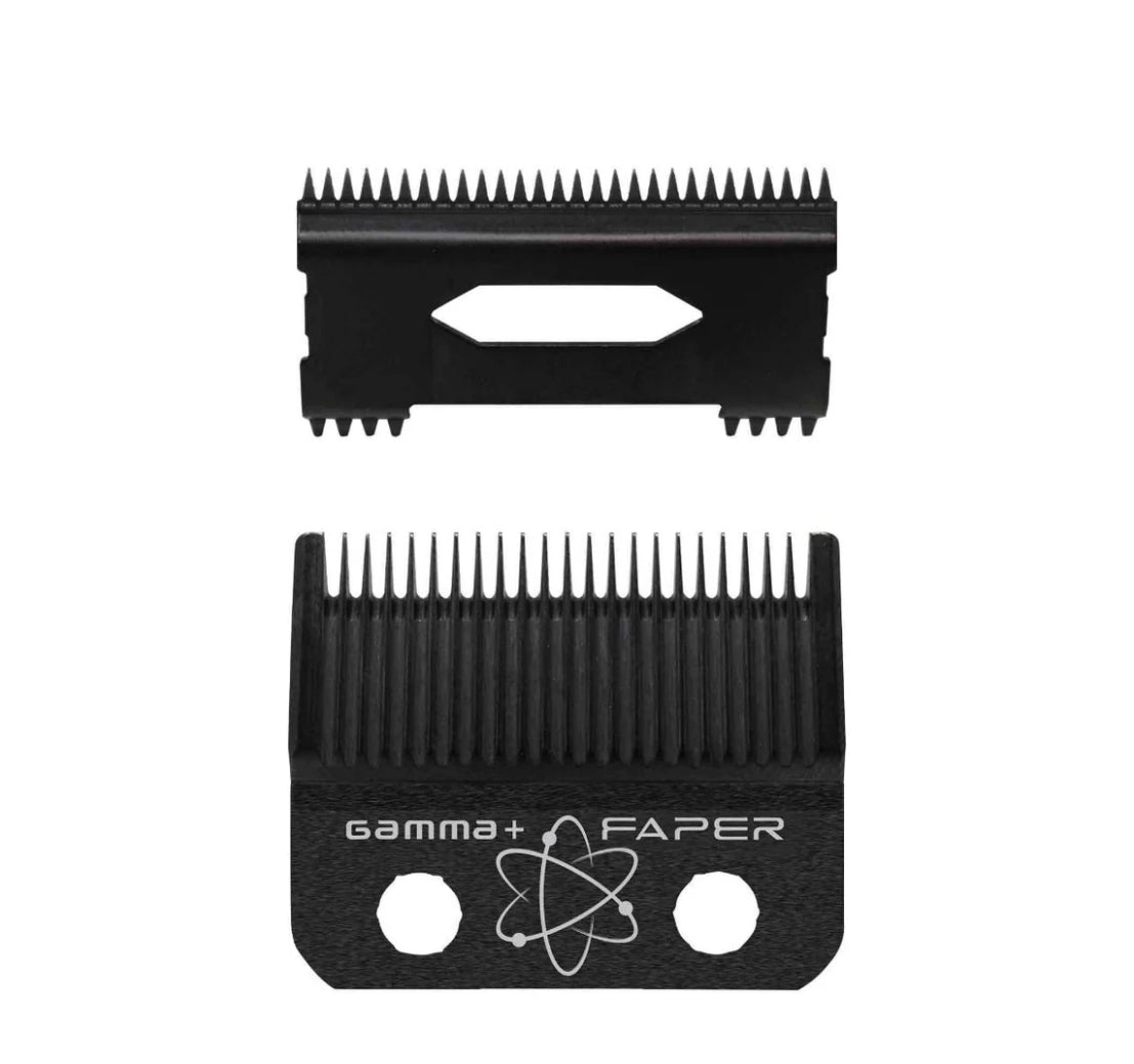 Gamma+ DLC Fixed Faper Blade + Moving Black Diamond Carbon Slim Tooth Cutter