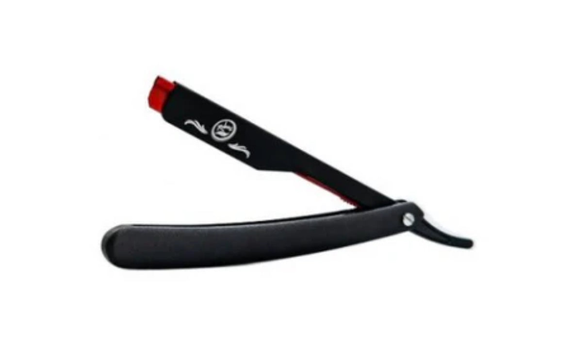 Rolda Classic Matte Black Straight Razor Blade Holder