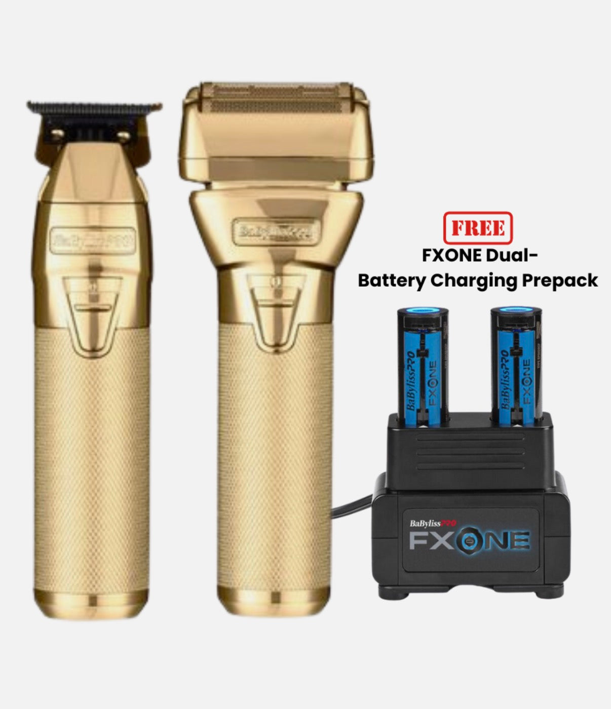 BaBylissPRO FXONE Shaver & Trimmer Set GOLD (battery included)