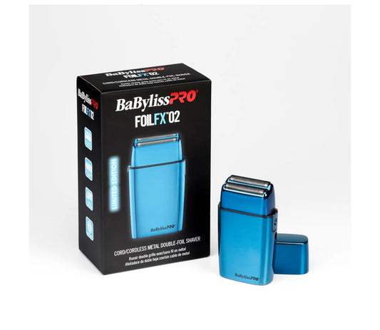 BabylissPRO FoilFx02 Blue Metal Shaver