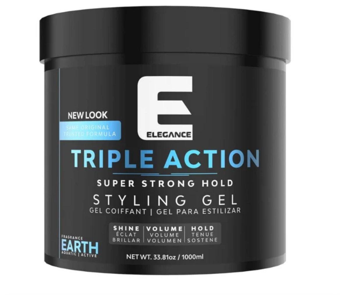 Elegance Triple Action Hair Styling Gel - Earth 33.8 oz