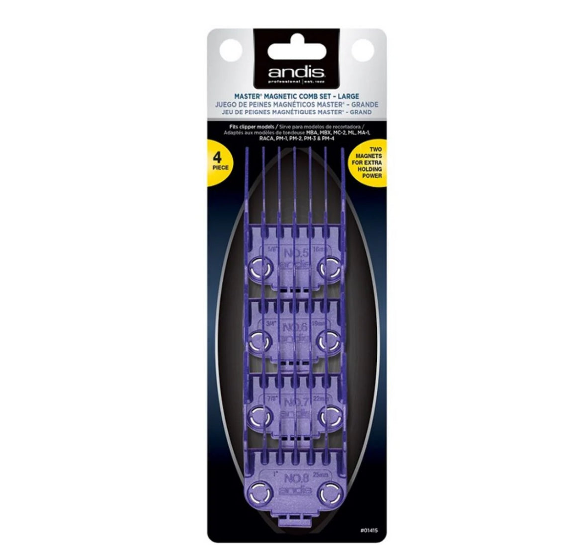 Andis Dual magnet guards 5-8