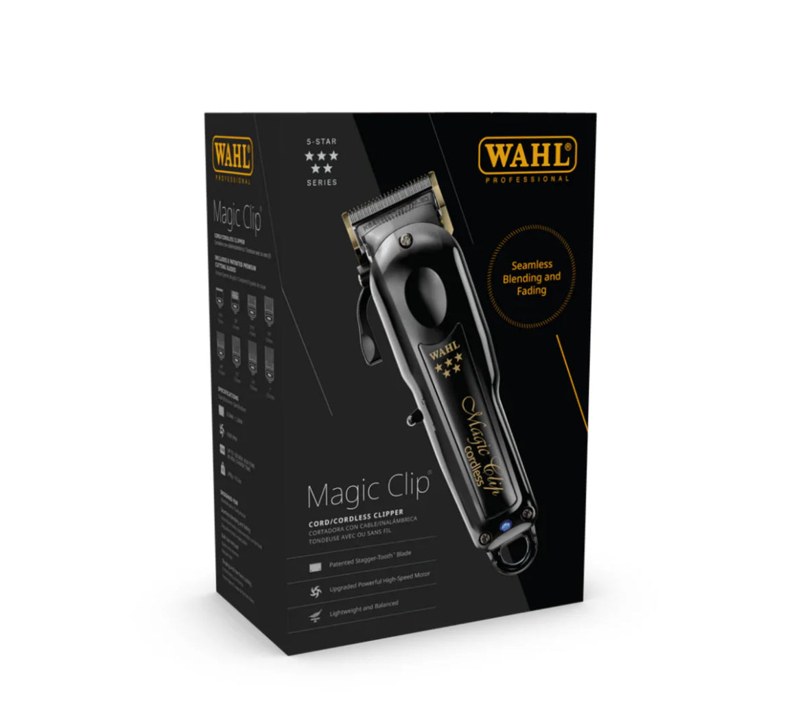 Wahl Professional 5 Star Magic Clip Cordless Clipper - Black