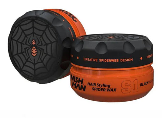 Nishman Hair Styling Spider Wax S1 BlackWidow 5 oz