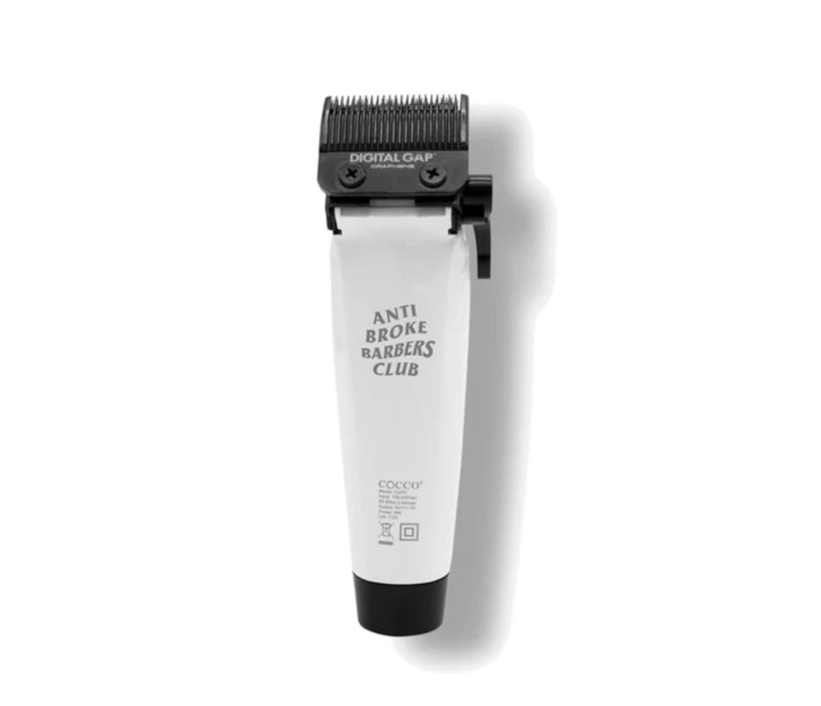 Cocco Hyper Veloce Pro Stealth Anti-Broke Barber's Club Limited Edition Matte White Clipper