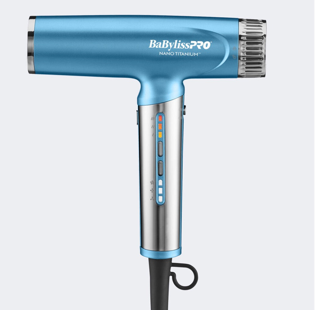 BaBylissPRO Nano Titanium Light Ionic High Speed Hair Dryer - Blue