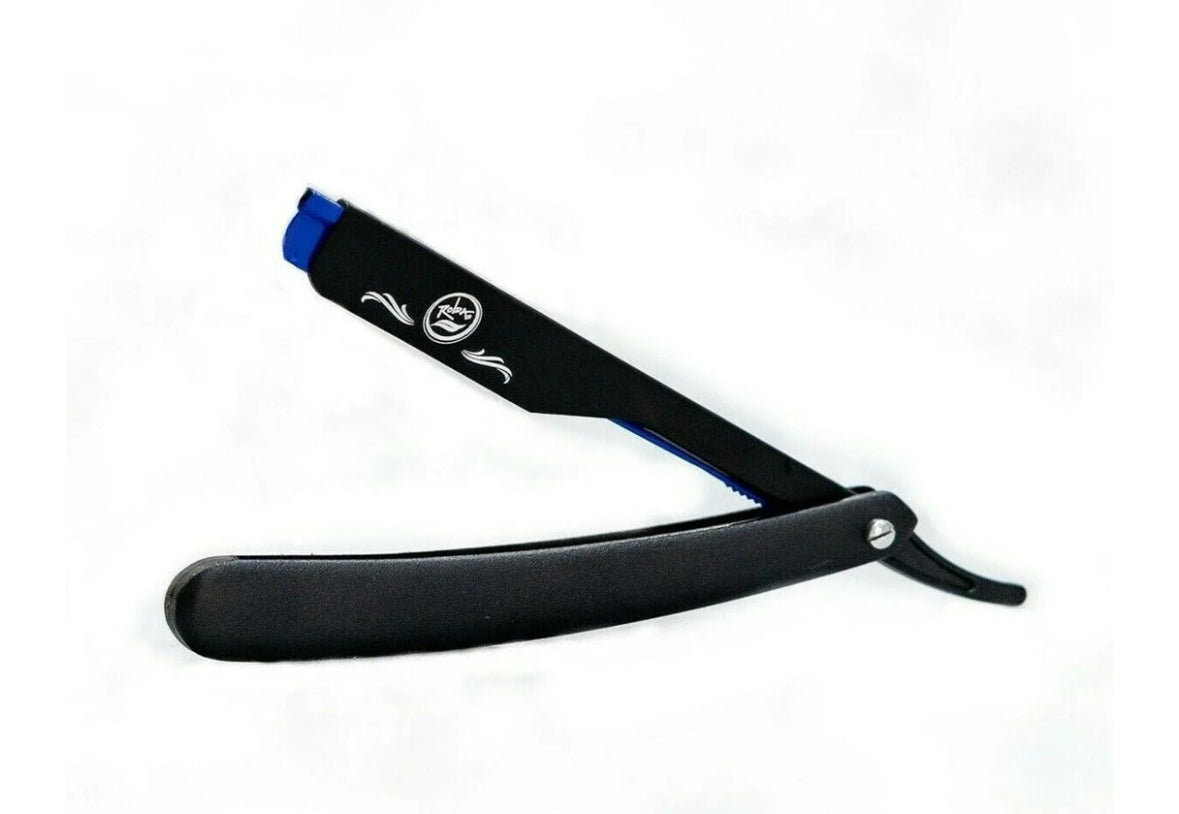 Rolda Classic Matte Black Straight Razor Blade Holder