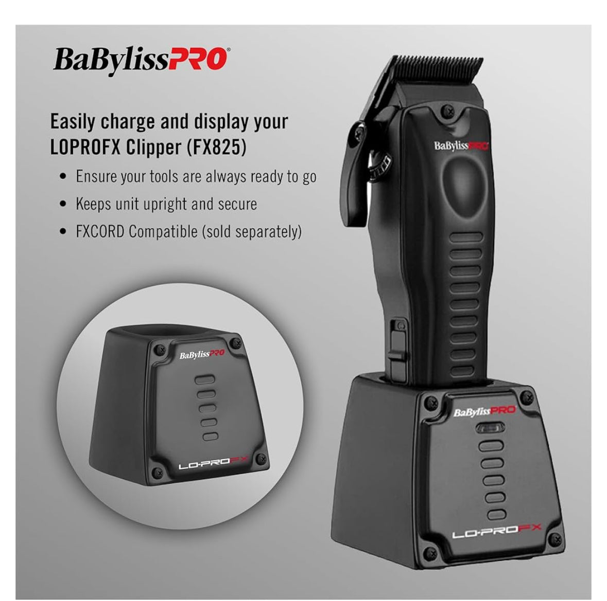 BabylissPRO Charging Base Lo Pro Fx