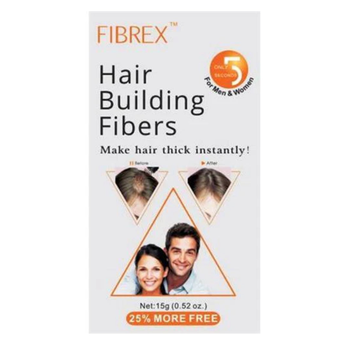 FIBREX Hair Building Thickening Fibers Hair Loss Concealer 15g