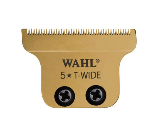 Wahl Professional 5 Star DLC/Titanium T-Wide Gold Plated Blade Set